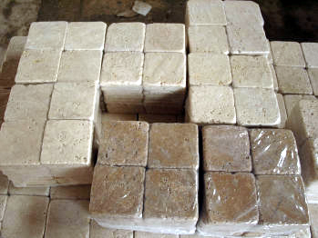 Travertine tumbled