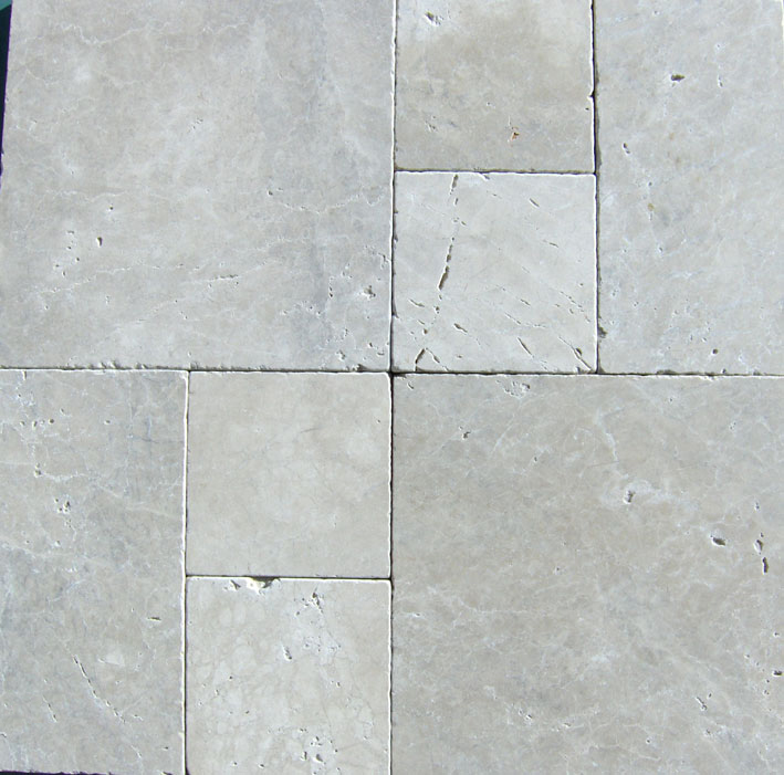 cushioned edge travertine pavers